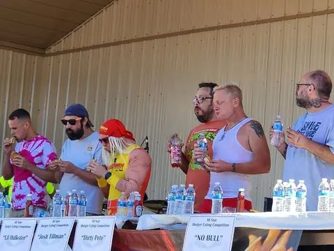 Burger Eating Contest — Taste of Hamburg-er Festival