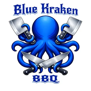 Blue Kraken BBQ logo